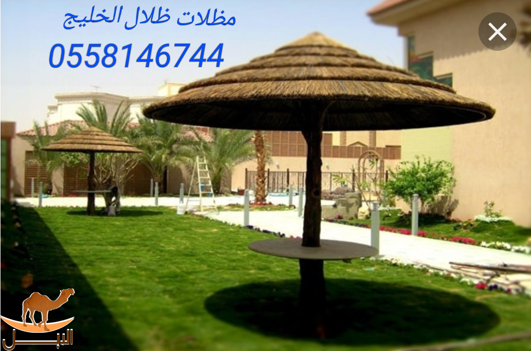 مظلات حدائق عريش بامبو برجولات خشبيه باالرياض جلسات حدائق عريش و بامبو الرياض 
